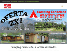 Tablet Screenshot of campingcandeleda.es